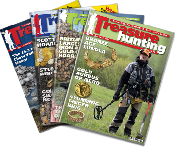 OFFER 1: Treasure Hunting Magazine - 12 issues for £52 - save £11 (post free - UK only)