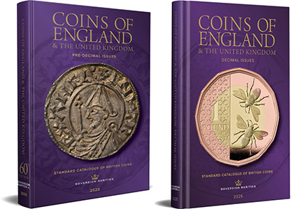 Coins of England 2025 (2 VOLUMES) – **SALE**